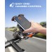 CIRYCASE Bike Phone Holder with [Heavy-Duty Clamp], [All-Around Secure] Motorbike Phone Holder for Bicycle Motorcycle Bike Pack Accessories, [1s Put & Take] Bike Phone Mount for 4.7""-6.8"" Phones (Orange)
