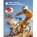 CIRYCASE Bike Phone Holder with [Heavy-Duty Clamp], [All-Around Secure] Motorbike Phone Holder for Bicycle Motorcycle Bike Pack Accessories, [1s Put & Take] Bike Phone Mount for 4.7""-6.8"" Phones (Orange)