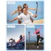 CIRYCASE Phone Tripod, 177cm Extendable Selfie Stick Travel Tripod Aluminum with Wireless Remote, Lightweight Portable & Adjustable Angle, Camera Tripod Compatible with iPhone/Samsung/Mic/Fill Light