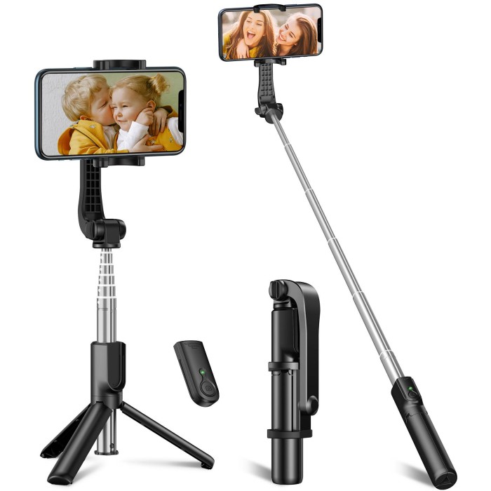 Selfie Stick Bluetooth, Aluminium Selfie Stick Stativ Handy Stativ Mit