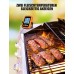 CIRYCASE Fleischthermometer Digital, Schnell & Präzise Ablesbares Ofenthermometer mit Zwei 16,3cm Edelstahlsonden, Grillthermometer mit Auto ON/OFF, Timer & LCD Bildschirm, für Kochen, BBQ, Küche