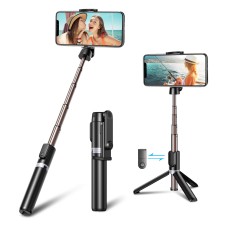 CIRYCASE Selfie Stick Bluetooth, Mini Erweiterbar 3 in 1 Handy Stativ aus Aluminium mit Kabelloser Fernbedienung, 360° Drehbar Selfiestick Tragbar Monopod Kompatibel mit iPhone, Galaxy, Huawei etc