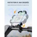 CIRYCASE Support Telephone Velo avec Verrouillage de Sécurité, Protection Complète Support Téléphone Moto, 360° Rotation Porte Téléphone Vélo Compatible avec iPhone 14, Samsung, 4.7”-6.8” Smartphones