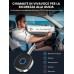 CIRYCASE Ricevitore Bluetooth 5.0 per Streaming Musicale/Chiamate a Mani Libere, 3.5 mm AUX Bluetooth per Auto, Stereo di Casa ecc, Connessione Doppia, Cancellazione del Rumore, 16 Ore Durata Batteria
