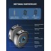 CIRYCASE Ricevitore Bluetooth 5.0 per Streaming Musicale/Chiamate a Mani Libere, 3.5 mm AUX Bluetooth per Auto, Stereo di Casa ecc, Connessione Doppia, Cancellazione del Rumore, 16 Ore Durata Batteria