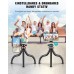 CIRYCASE Flexibler Handy Stativ, Mini Selfie Stick Stativ für Smartphone mit Kabelloser Fernbedienung, 360° Drehbar Tragbarer Kamerastativ Halterungen Handykamera Kompatibel mit iPhone, Galaxy, Kamera