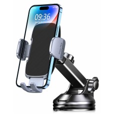 CIRYCASE Car Phone Holder, [Ultra Powerful Suction] Universal Dashboard Phone Holder for Cars, Hands-free & Case Friendly, Single Hand Operation Car Phone Mount for Windshield, Fit for 4-7” Phones