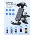 CIRYCASE Bike Phone Holder, [3s Install & Ultimate Anti-vibration] Motorcycle Phone Holder, 360° Rotatable & Upgraded Handlebar Clamp, Bike Phone Mount for ATV/Scooter, Compatible with 4.7-6.8” Phones