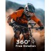 CIRYCASE Motorbike Phone Holder [Upgrade Vibration Dampened], Super Stable Bike Phone Mount, 360° Rotation & Quick Lock Motorcycle Phone Holder Sport Gadget Mount Compatible with 4.7-6.8” Phones (Orange)